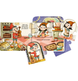 Mein Mitmach-Puzzle-Buch: 5 Wichtel feiern Weihnachten