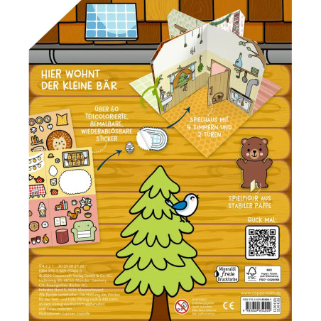 Cozy Stickerhaus - Kleiner Bär