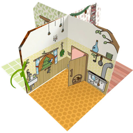 Cozy Stickerhaus - Kleiner Bär