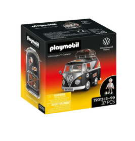 PLAYMOBIL Volkswagen T1 Camper GER Edition (72313) – Detailgetreues Modell mit Ausstattung