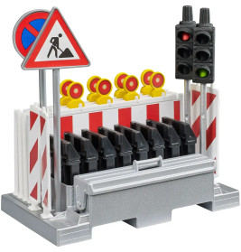 bruder 62009 Zubehör: Verkehrssicherungsset mit Ampeln