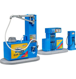 bruder 62113 Zubehör: Tankstelle mit Waschplatz
