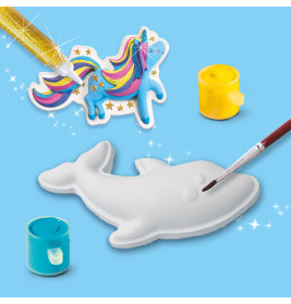 SES Gießen & Anmalen Mega Box Unicorn: Bastelset für magische Einhörner ab 5 Jahren