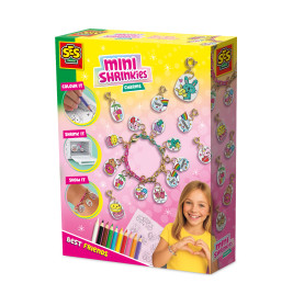 SES Creative Mini Shrinkies: Charms Best Friends Bastelset – Freundschafts-Schmuck selbst gestalten