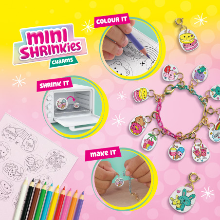 SES Creative Mini Shrinkies: Charms Best Friends Bastelset – Freundschafts-Schmuck selbst gestalten