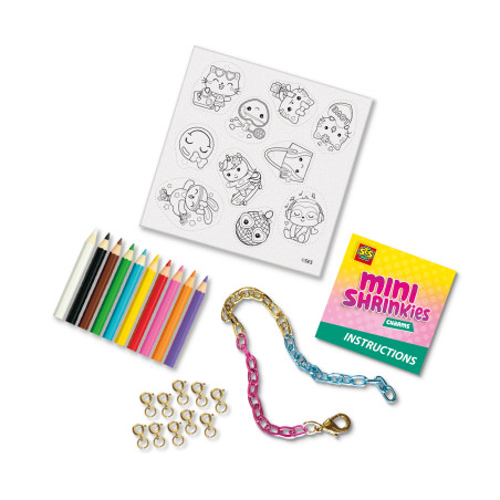 SES Creative Mini Shrinkies: Charms Fashion Party Bastelset – Mode-Schmuck selbst gestalten