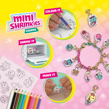 SES Creative Mini Shrinkies: Charms Fashion Party Bastelset – Mode-Schmuck selbst gestalten