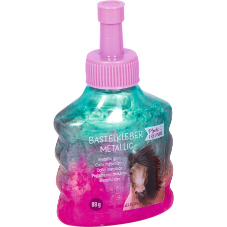 Bastelkleber Metallic - Pferdefreunde, s