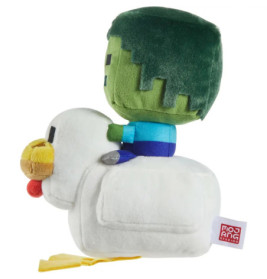 Mattel Minecraft Deluxe Plüschfigur Chicken Jockey | ca. 20cm – Kuscheliger Spielheld