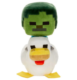 Mattel Minecraft Deluxe Plüschfigur Chicken Jockey | ca. 20cm – Kuscheliger Spielheld