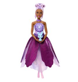 Barbie Flower Surprise Puppe – Lila | Mit Farbwechsel & Überraschungs-Accessoires