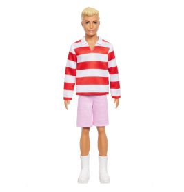 Barbie Fashionistas Ken Puppe – Modernes Rot-Weißes Hemd & Kurze Hose | NEU