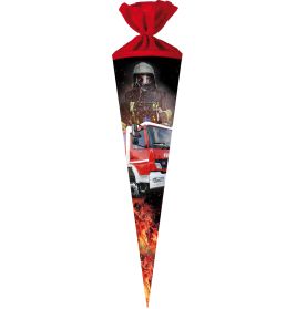 Nestler Schultüte Feuerwehr 70 cm – Rund, aus Filz & für Nachwuchs-Helden