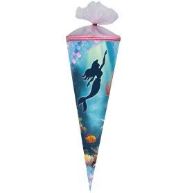 Schultüte Meerjungfrau 35 cm rund
