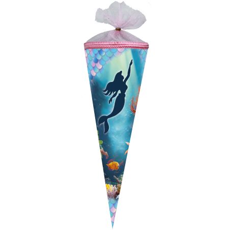 Schultüte Meerjungfrau 35 cm rund