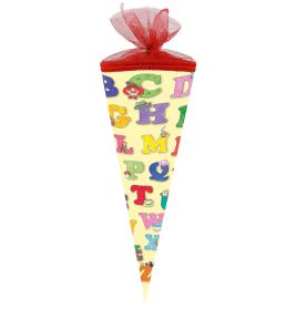 Schultüte Tier ABC 35 cm rund