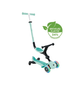 GLOBBER GO-UP ACTIVE LIGHTS 360 mint, mit Leuchtrollen