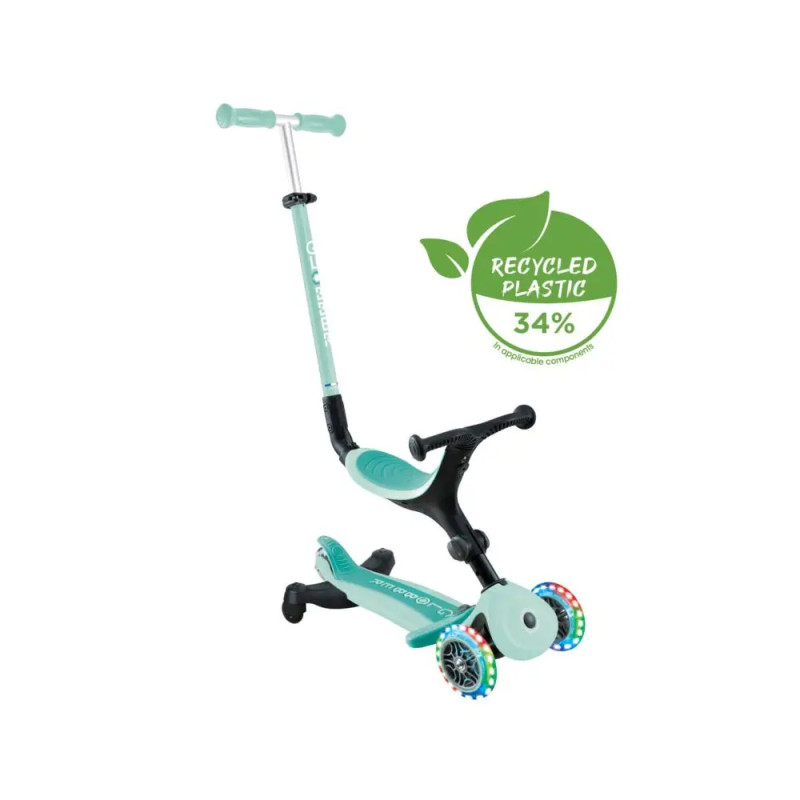 GLOBBER GO-UP ACTIVE LIGHTS 360 mint, mit Leuchtrollen