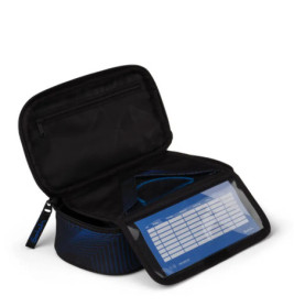 Satch Schlamperbox Seismic Blue – Stifteetui / Federmappe für Schule & Uni