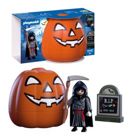 PLAYMOBIL Kürbis Sensenmann 72357 – Grusel-Figur für deine Halloween-Welt
