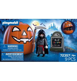 PLAYMOBIL Kürbis Sensenmann 72357 – Grusel-Figur für deine Halloween-Welt