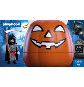 PLAYMOBIL Kürbis Sensenmann 72357 – Grusel-Figur für deine Halloween-Welt