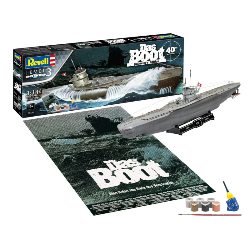 Revell® Jubiläumsset 'Das Boot' Collector Edition 40th – Modellbausatz U 96