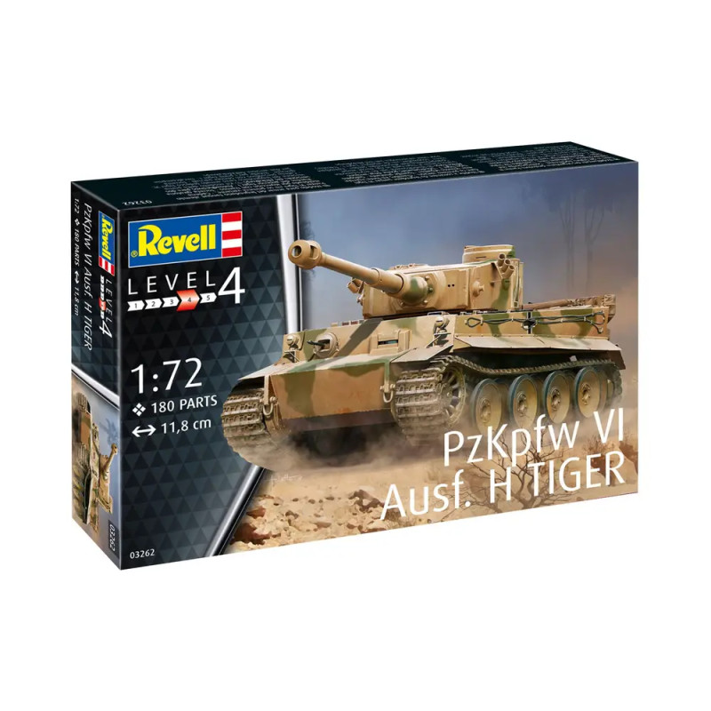 Revell Modellbausatz PzKpfw VI Ausf. H Tiger 1:72 – Panzer Kampfpanzer Weltkrieg Militär