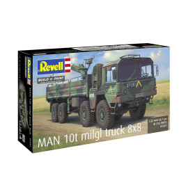 Revell® Lkw Modellbausatz MAN 10t milgl Truck 8x8 1:35 – Militärfahrzeug für detaillierte Nachbildung