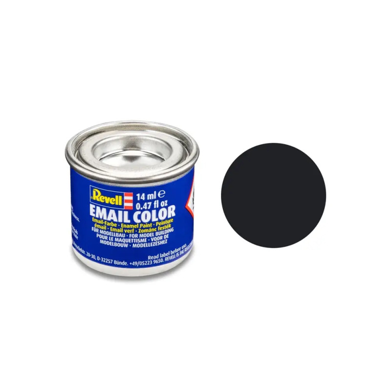 schwarz, matt RAL 9011 14 ml-Dose, Revell Modellbau-Farbe auf Kunstharzbasis