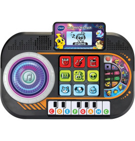 VTech Mein Mini-Mischpult: Interaktives DJ Pult mit Mikrofon, Turntable & Licht | Ab 3 Jahre