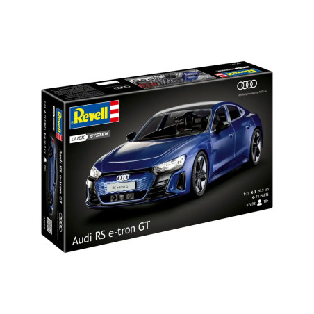 Revell Audi RS e-tron GT easy-click-system 1:24 – Modellbausatz zum Zusammenstecken
