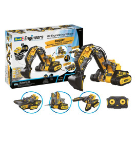 Revell Engineers RC Engineering Vehicle 4in1 Bausatz – 176 Teile, 2.4 GHz, ab 8 Jahren