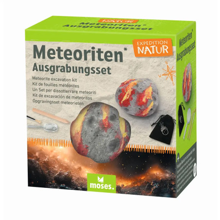 moses. Expedition Natur Meteoriten Ausgrabungsset | Echte Meteoriten für Kinder ab 6