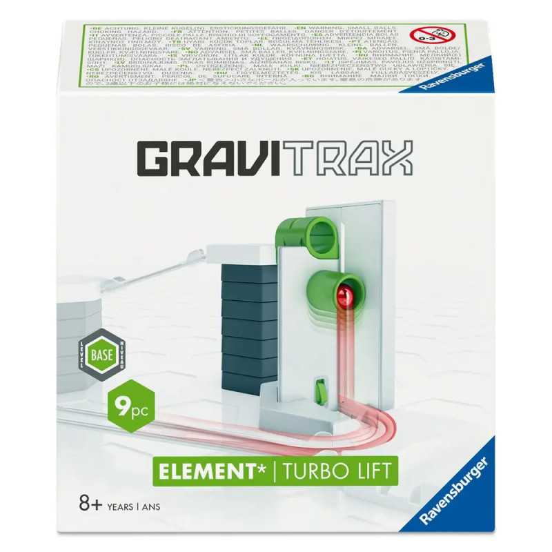 Ravensburger GraviTrax BASE Turbo Element – Kugelbeschleuniger für deine Kugelbahn