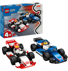 LEGO City 60464 F1 Williams Racing & Haas F1 Rennautos – Doppelpack für spannende Rennen | Ab 4 Jahren