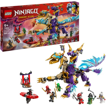 LEGO NINJAGO 71836 Lichtbogendrache – Bewegliches Modell mit Shooter & 8 Minifiguren | Ab 9 Jahren