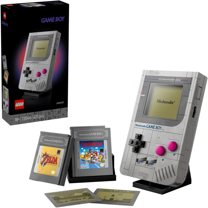 LEGO Nintendo Game Boy (72046) – Bauset für Erwachsene - Sammlerstück mit Modul - Super Mario/Zelda