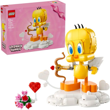LEGO® Iconic Liebesbote Tweety 40824 – Dekoratives Geschenk für Looney Tunes Fans, 12+