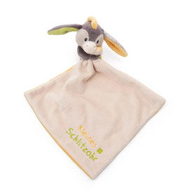 NICI MyFirst Schmusetuch mit Kuscheltier Esel (22x22cm) – Für Babys & Kleinkinder