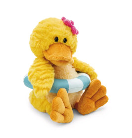 NICI Kuscheltier Ente Pooline 35cm mit Schwimmreifen – Groß & Schlenkernd für Kuschelspaß