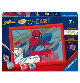 Ravensburger CreArt Malen nach Zahlen Spider-Man Set für Marvel Fans ab 9 Jahren - 12023109
