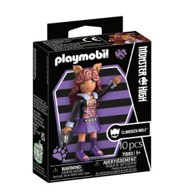 PLAYMOBIL X Monster High Clawd Wolf Figur (71993) | Detailgetreues Sammlerstück
