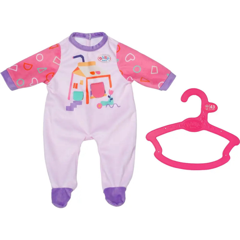 Zapf Creation® BABY born Strampler Lucky 43cm | Gemütlicher Puppenschlafanzug