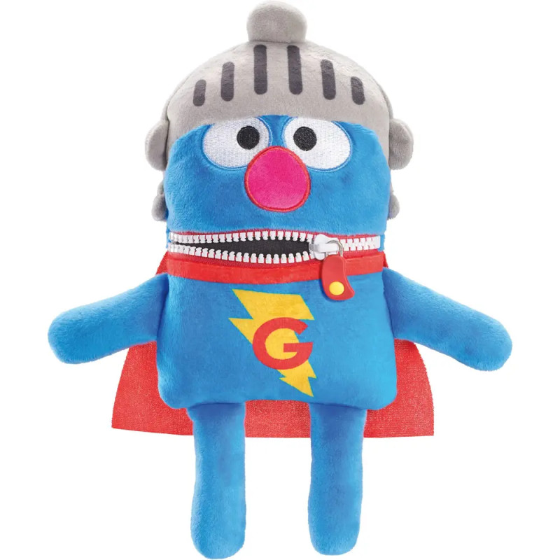Schmidt Spiele Super Grobi Sesamstraße Plüschtier 34cm – Kuschelheld für Kinder