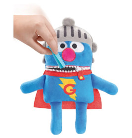 Schmidt Spiele Super Grobi Sesamstraße Plüschtier 34cm – Kuschelheld für Kinder