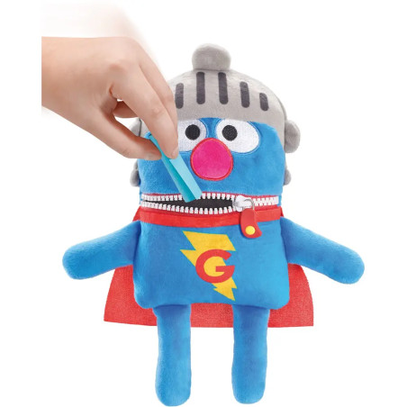 Schmidt Spiele Super Grobi Sesamstraße Plüschtier 34cm – Kuschelheld für Kinder