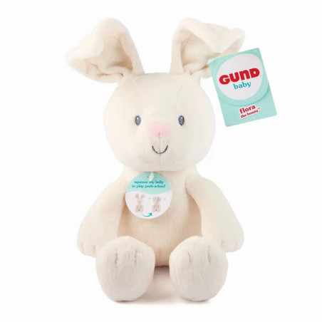 GUND Guck-Guck Flora Häschen: Interaktives Plüschtier für Babys & Kleinkinder