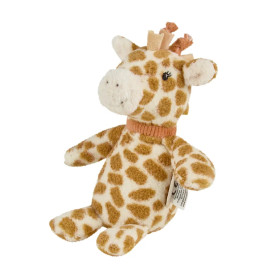 Sterntaler Kuscheltier Giraffe Kaya S goldbraun mit Rassel – Weicher Flausch für Babys & Kleinkinder