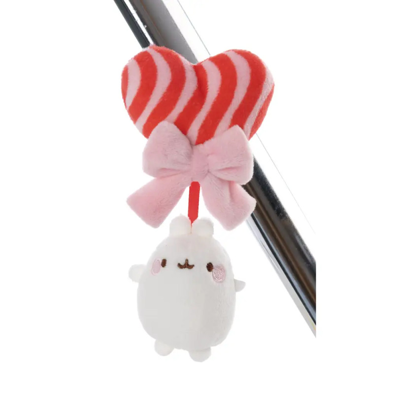 NICI MagNICI Molang mit Lolli 5cm: Süßer Plüschmagnet für Kühlschrank & Notizen